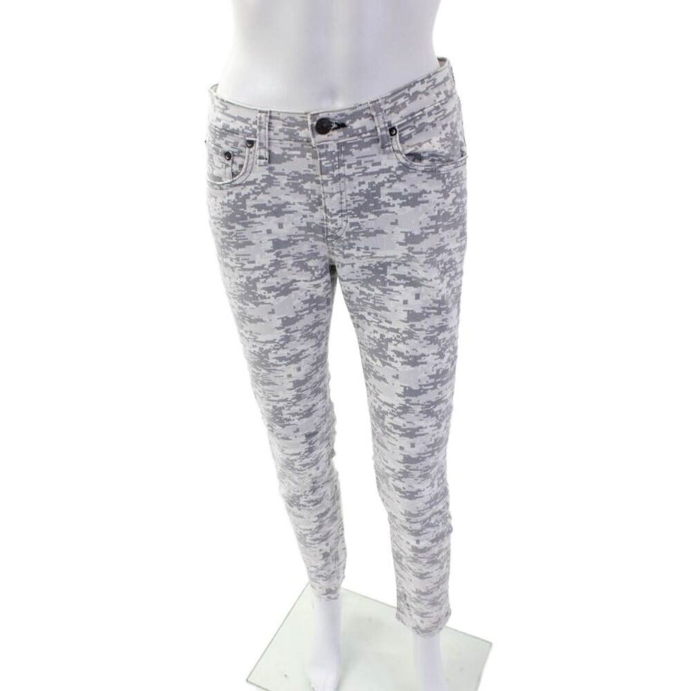 Rag & Bone Women Skinny Camouflage Gray Jeans Size 30